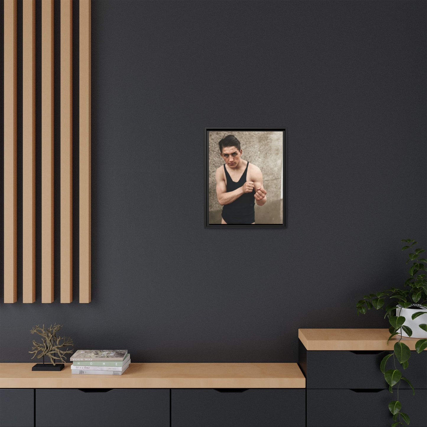 athlétisme 048 | Framed Vintage Photo - Matte Canvas