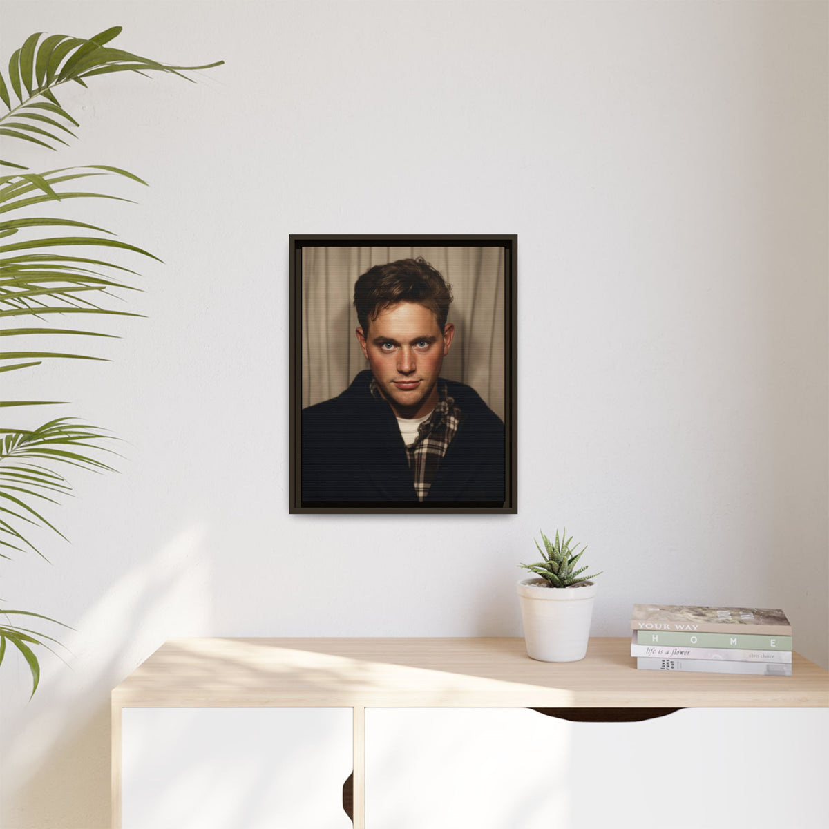celibataire 001 | Framed Vintage Photo - Matte Canvas