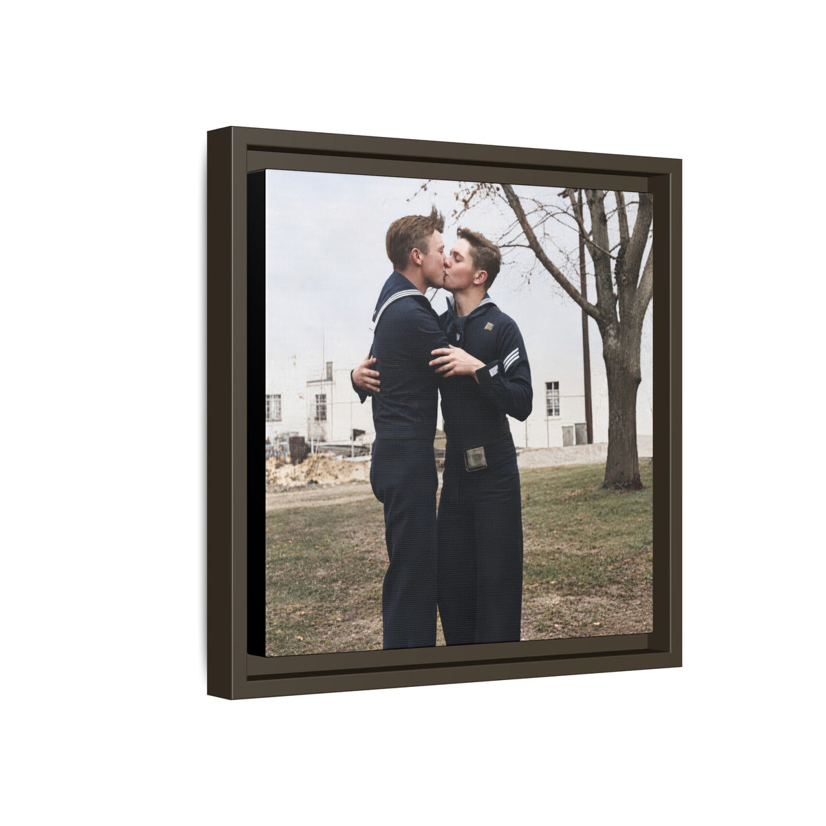 paire 034 | Framed Vintage Photo - Matte Canvas