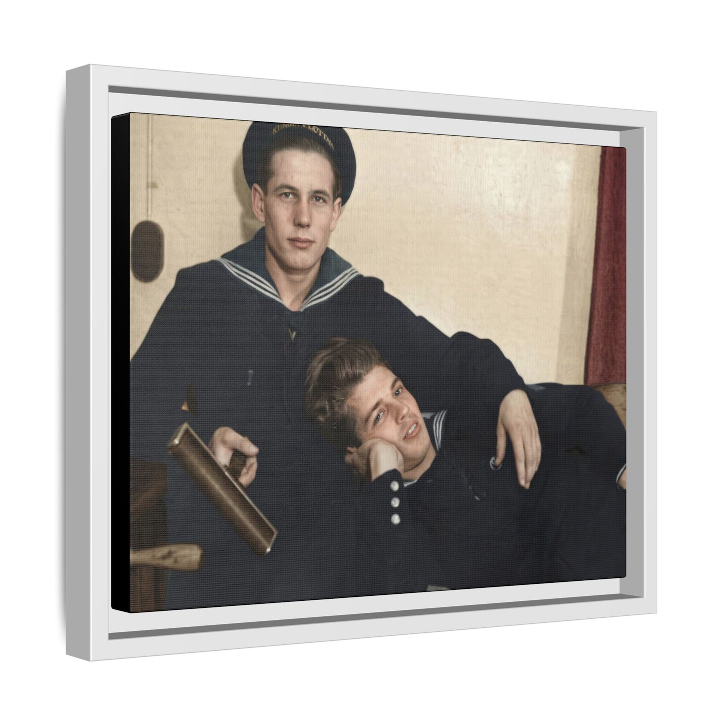 paire 010 | Framed Vintage Photo - Matte Canvas