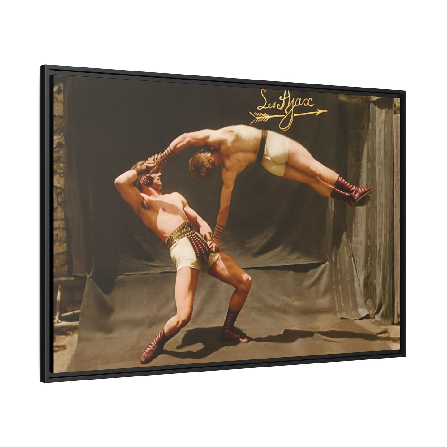 athlétisme 013 | Framed Vintage Photo - Matte Canvas