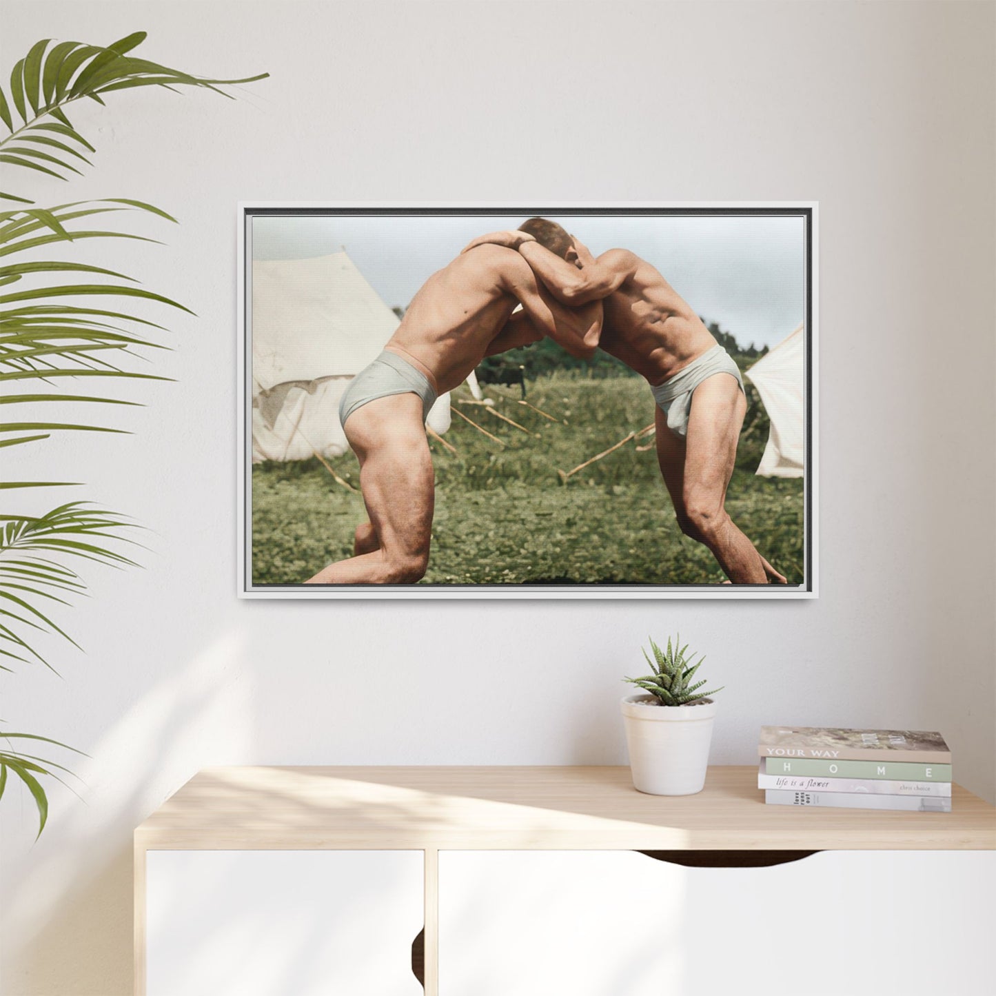athlétisme 019 | Framed Vintage Photo - Matte Canvas