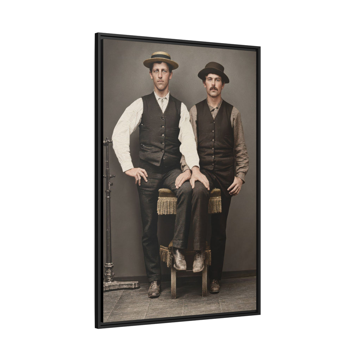 paire 163 | Framed Vintage Photo - Matte Canvas