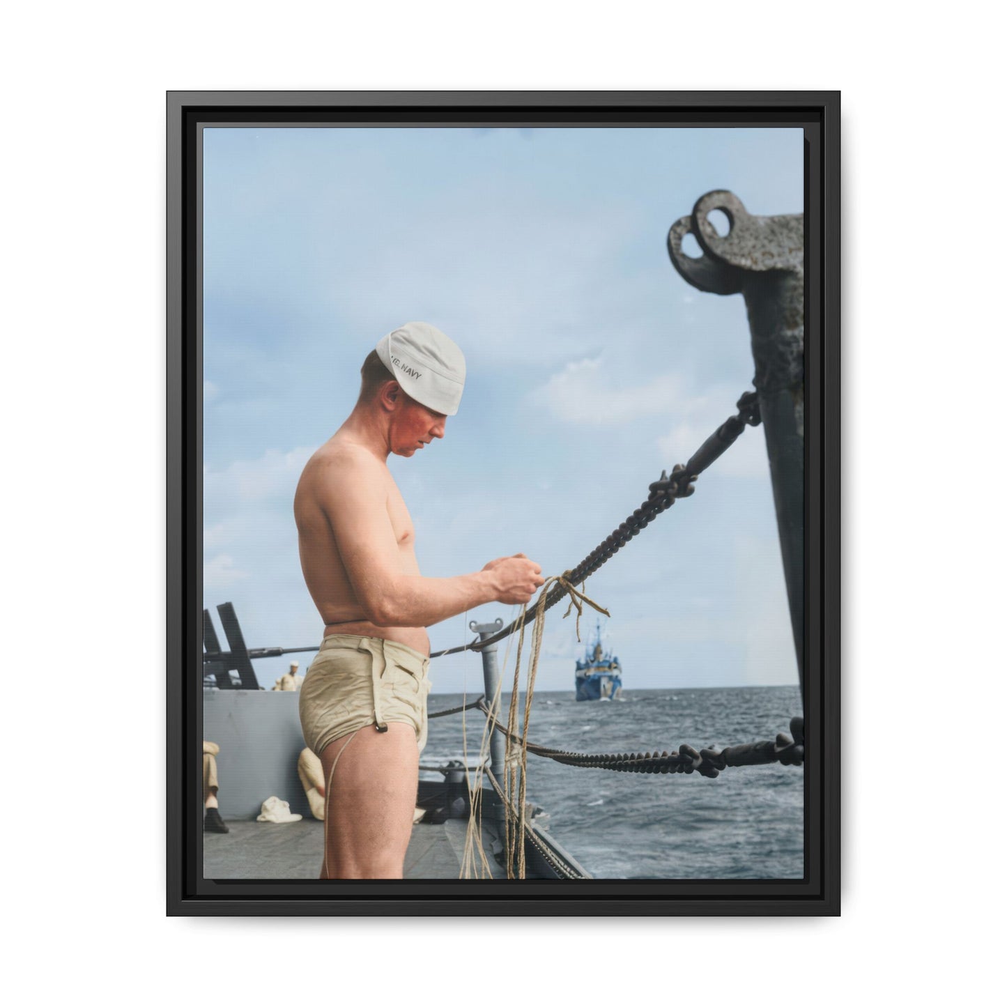 celibataire 043 | Framed Vintage Photo - Matte Canvas