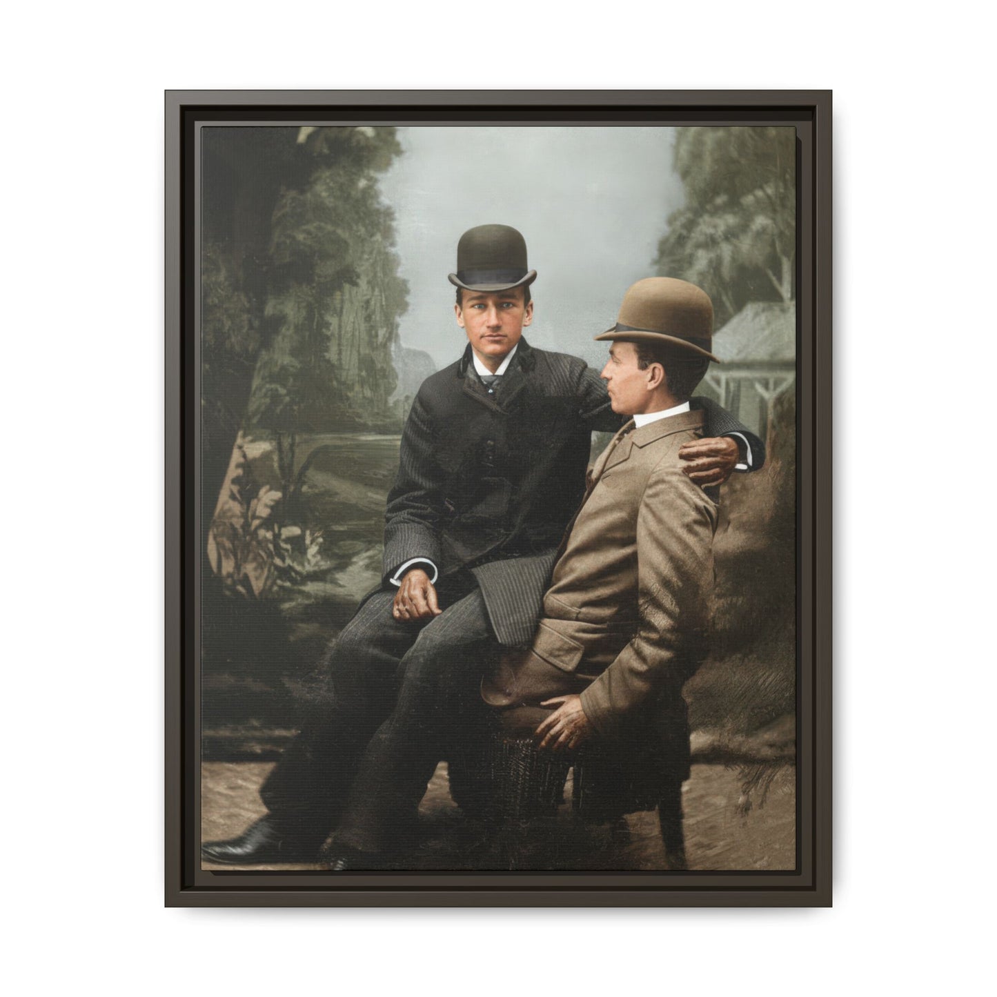 paire 027 | Framed Vintage Photo - Matte Canvas