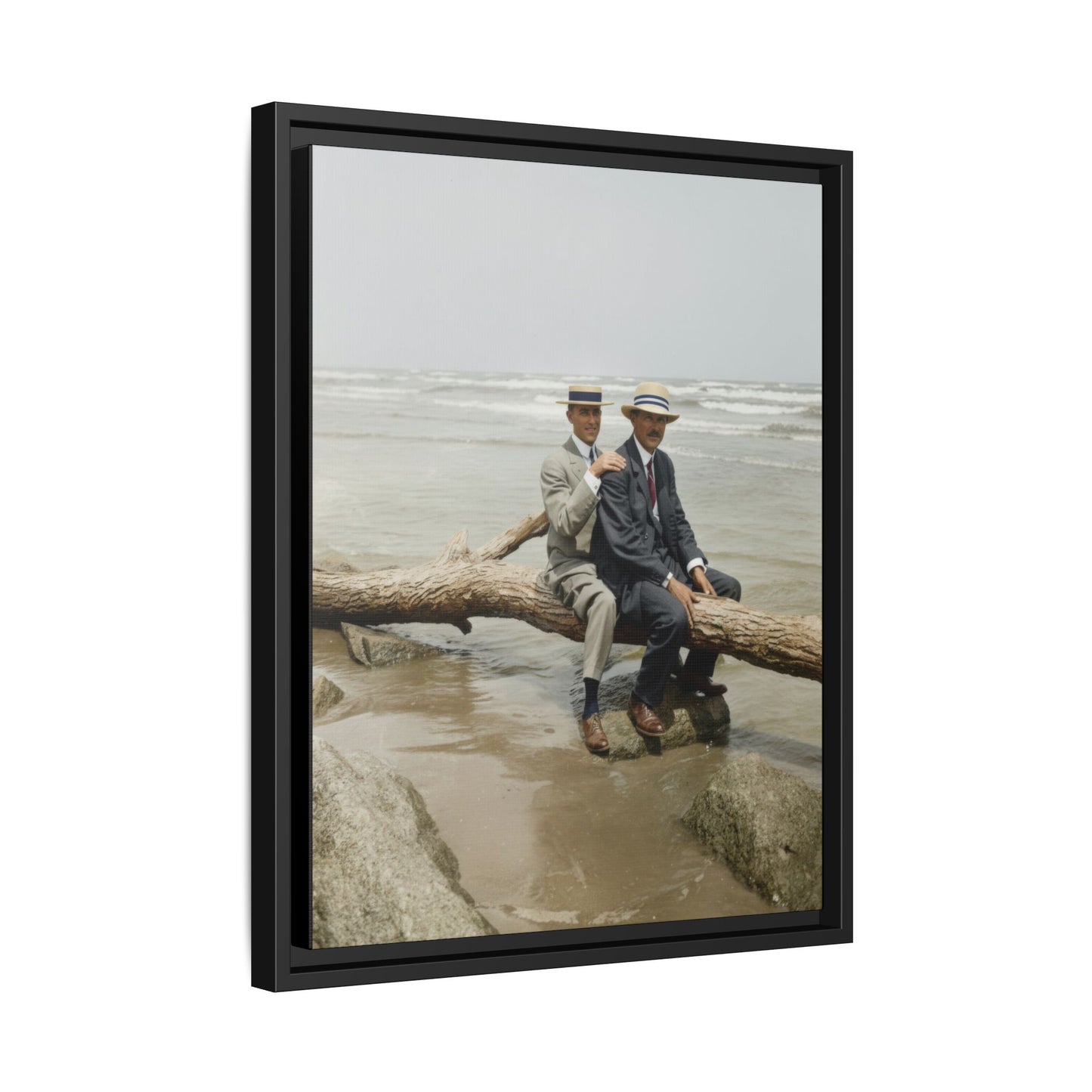 paire 031 | Framed Vintage Photo - Matte Canvas