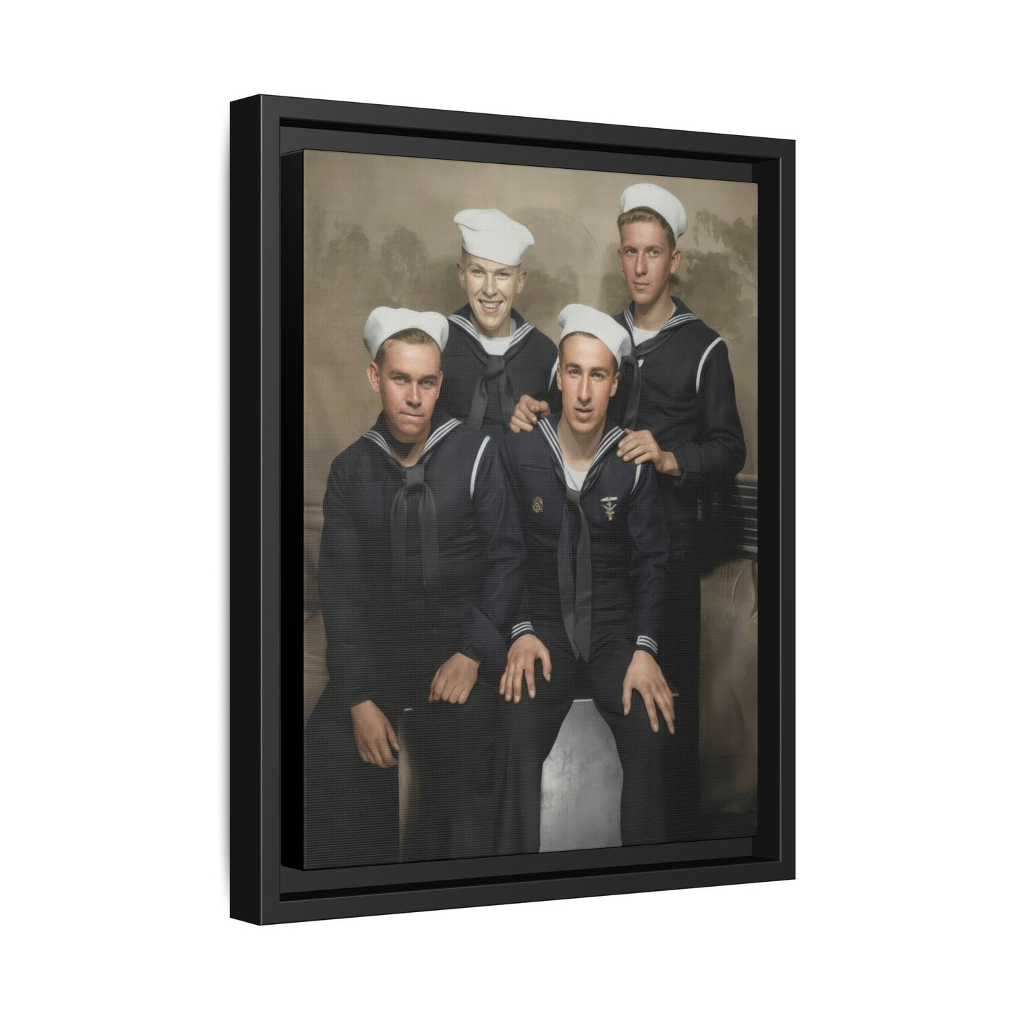 hommes 011 | Framed Vintage Photo - Matte Canvas