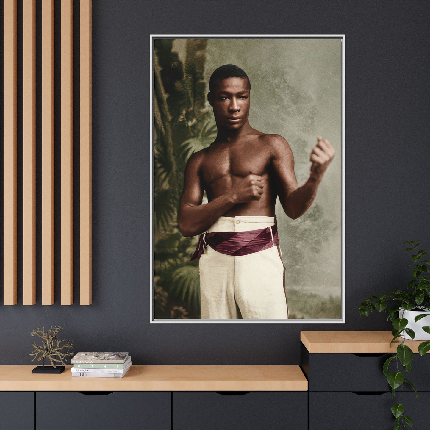 athlétisme 030 | Framed Vintage Photo - Matte Canvas
