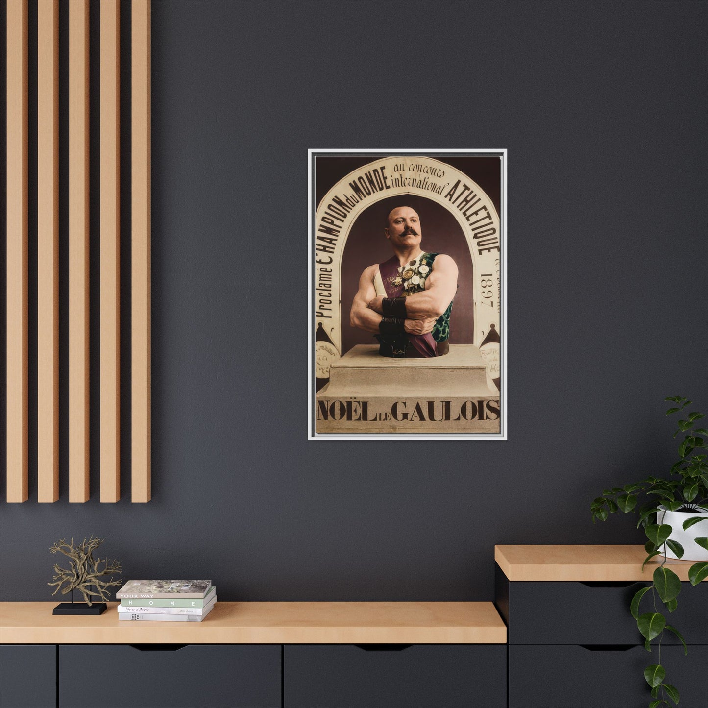 athlétisme 045 | Framed Vintage Photo - Matte Canvas