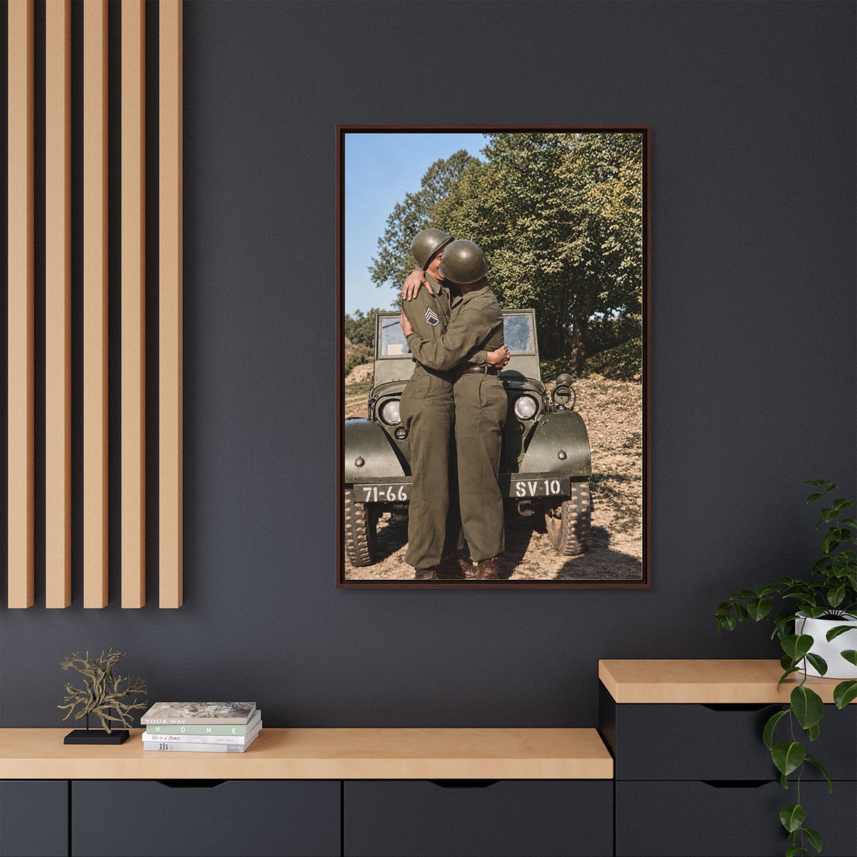 paire 065 | Framed Vintage Photo - Matte Canvas
