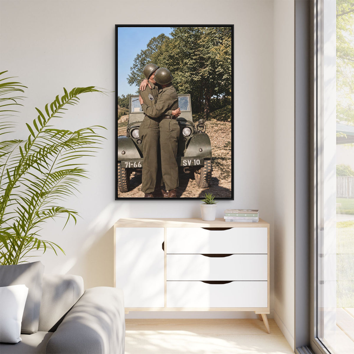 paire 065 | Framed Vintage Photo - Matte Canvas