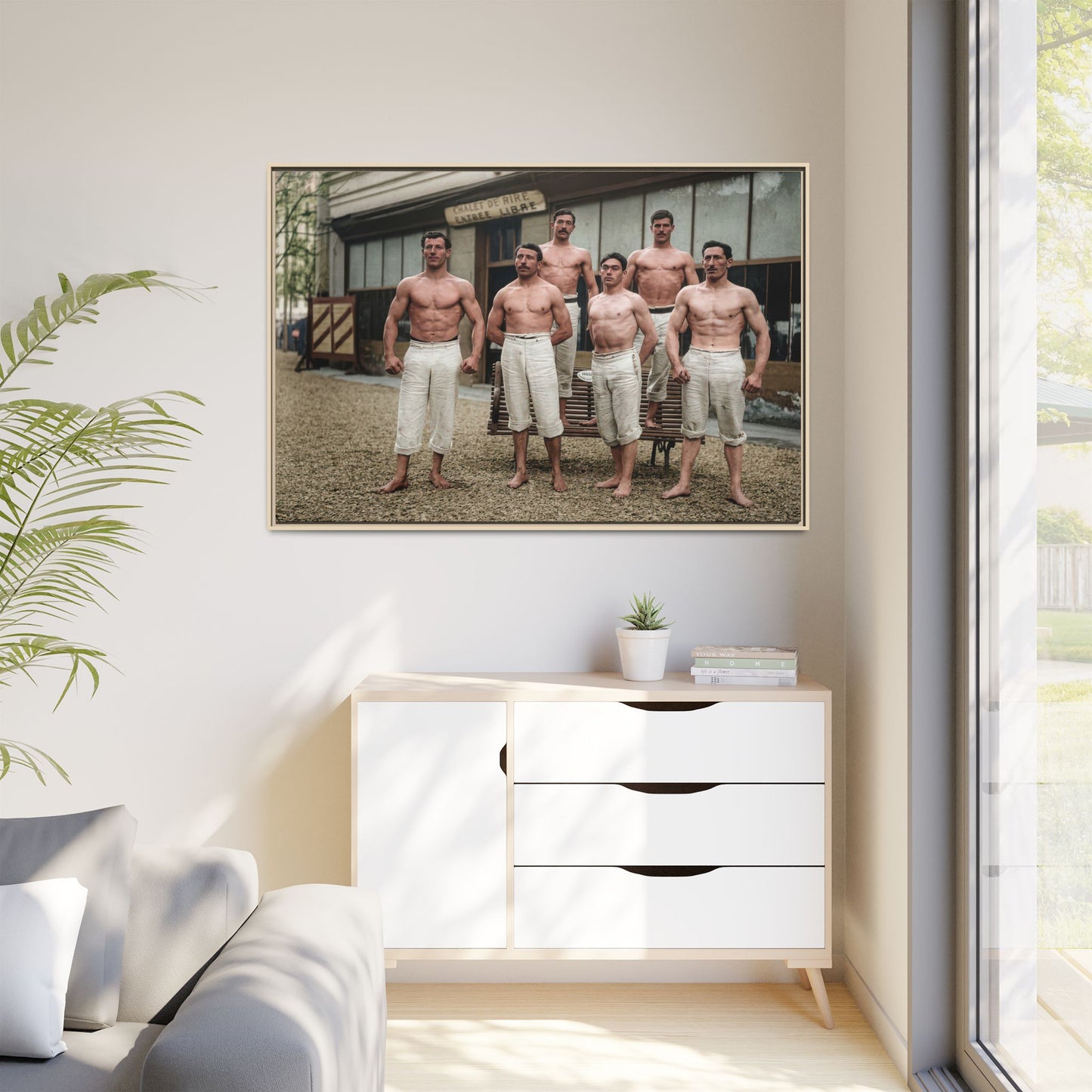 athlétisme 044| Framed Vintage Photo - Matte Canvas