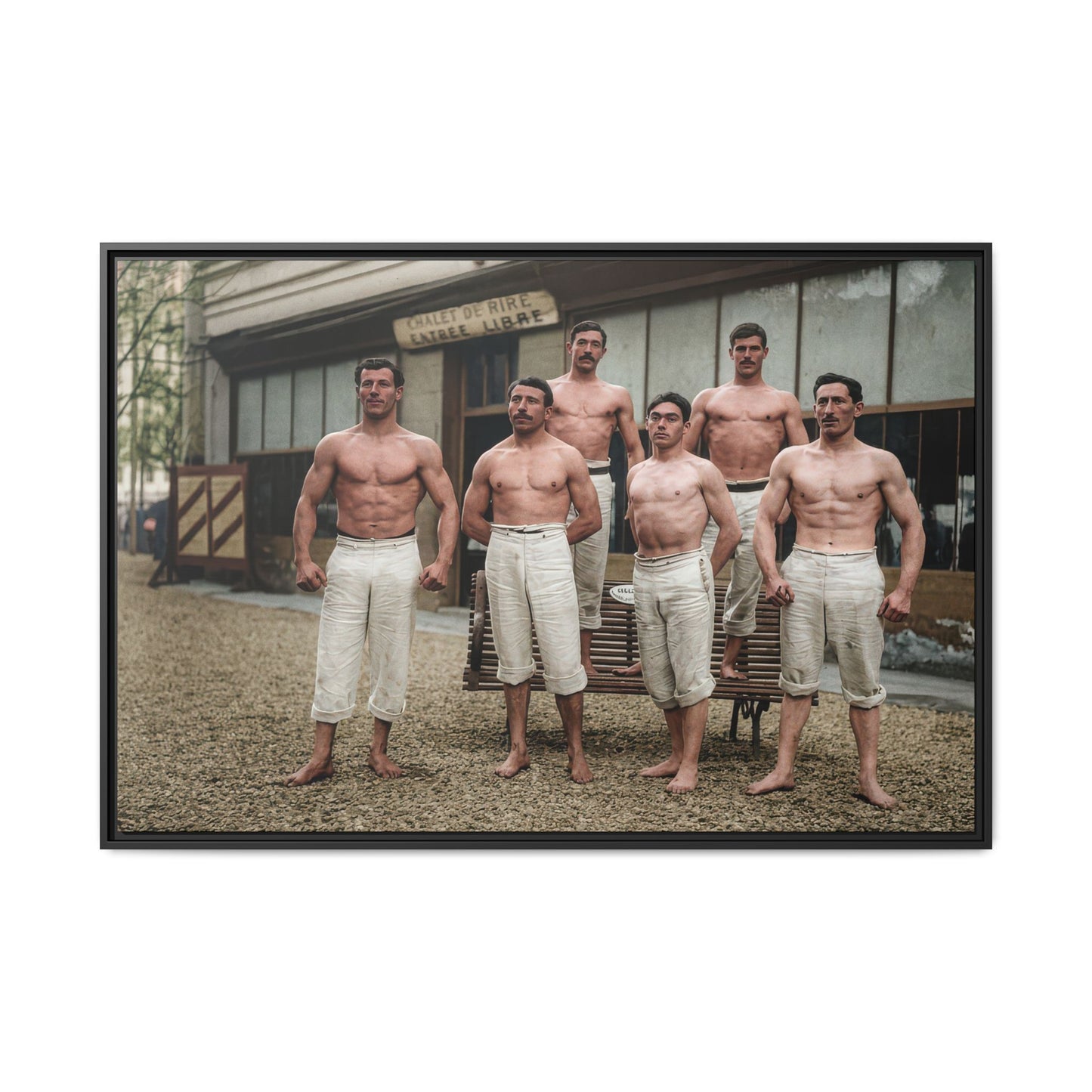 athlétisme 044| Framed Vintage Photo - Matte Canvas