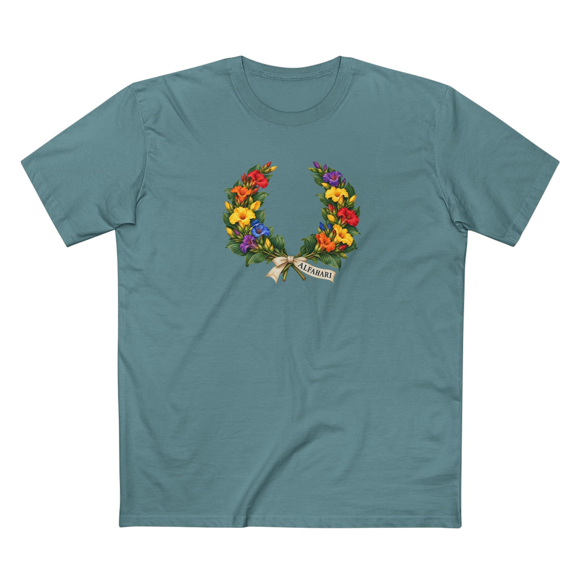 Nigerian Costus Alfahari Pride T-Shirt | Hausa Laurel Wreath Tee