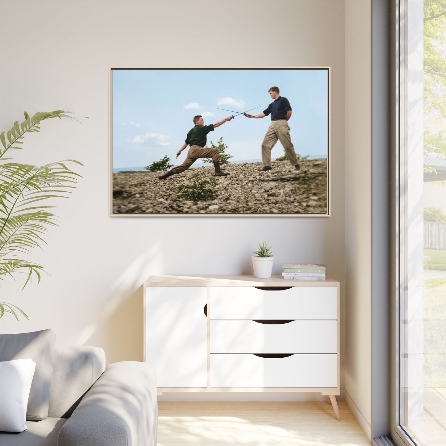 athlétisme 029 | Framed Vintage Photo - Matte Canvas