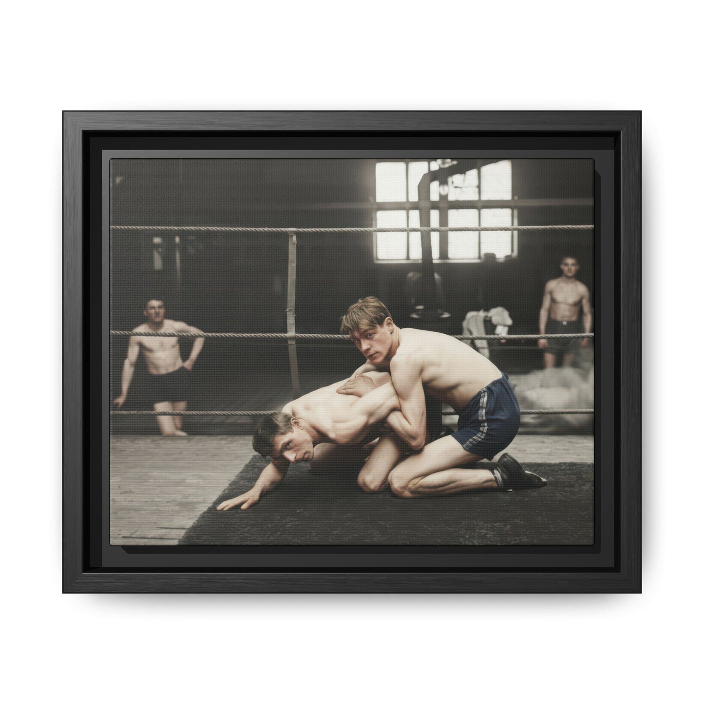 athlétisme 005 | Framed Vintage Photo - Matte Canvas