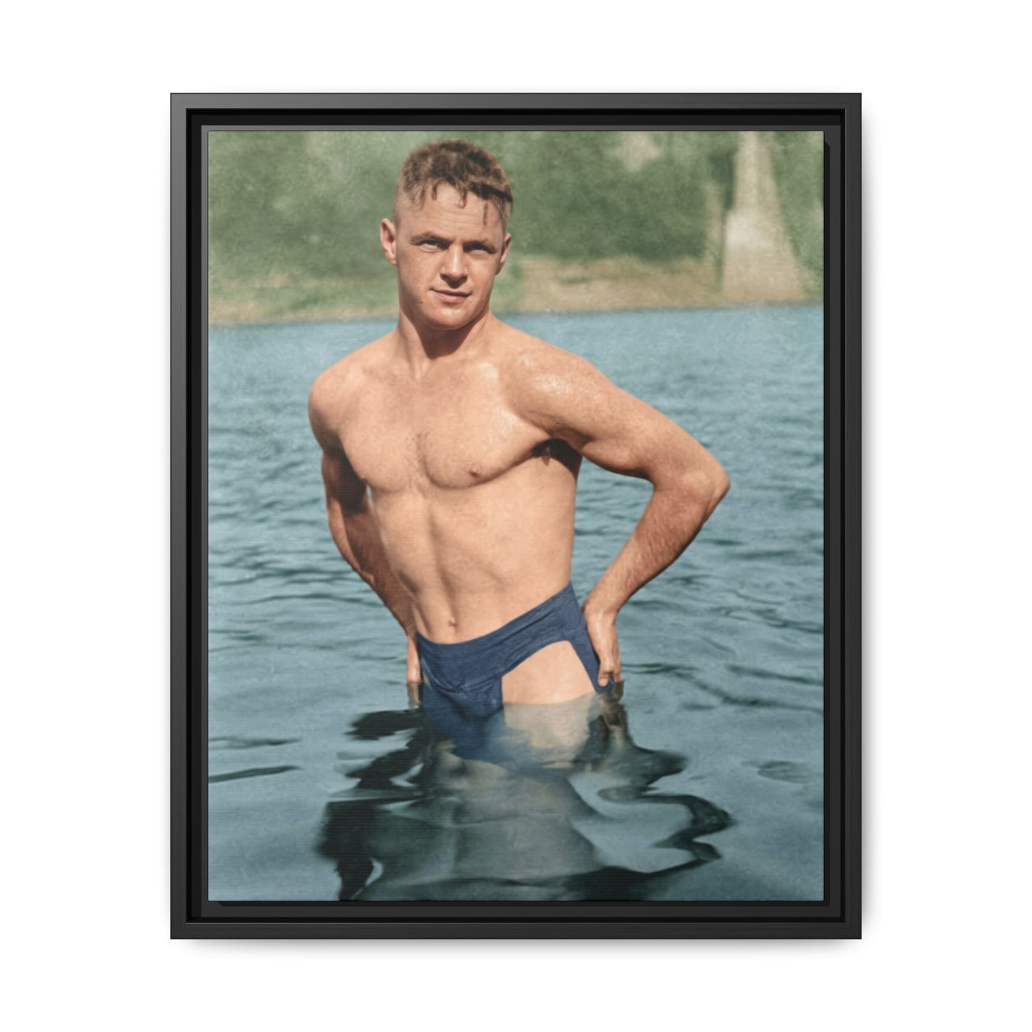 nager 027 | Framed Vintage Photo - Matte Canvas