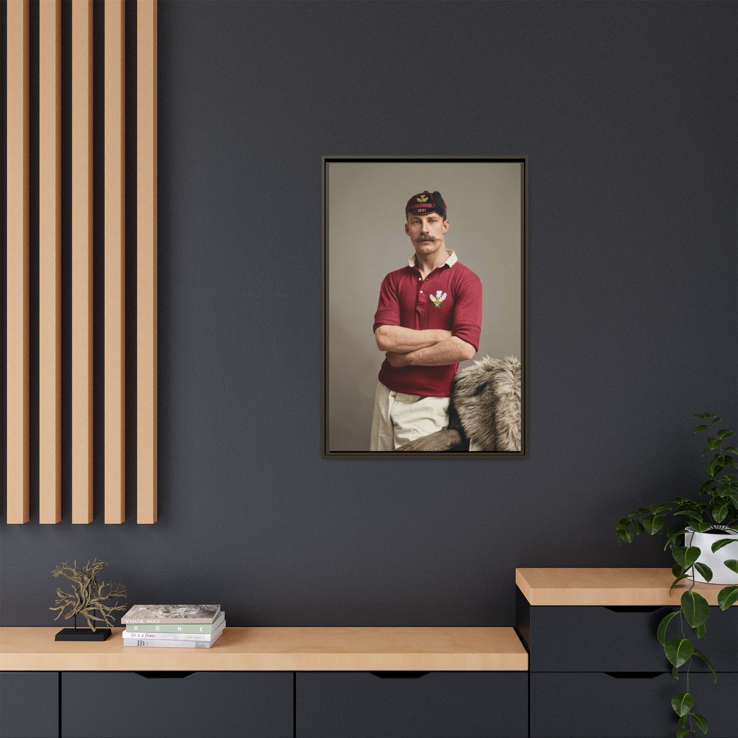 athlétisme 021 | Framed Vintage Photo - Matte Canvas