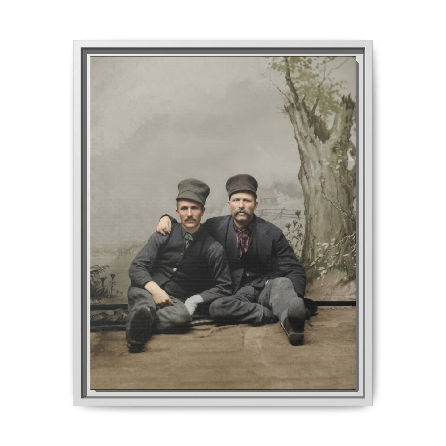 paire 037 | Framed Vintage Photo - Matte Canvas