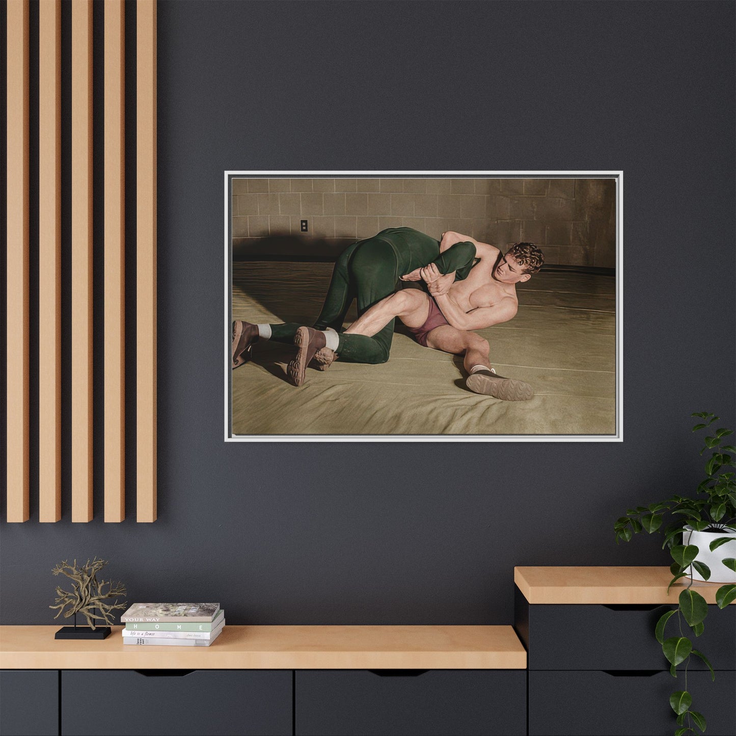 athlétisme 032 | Framed Vintage Photo - Matte Canvas