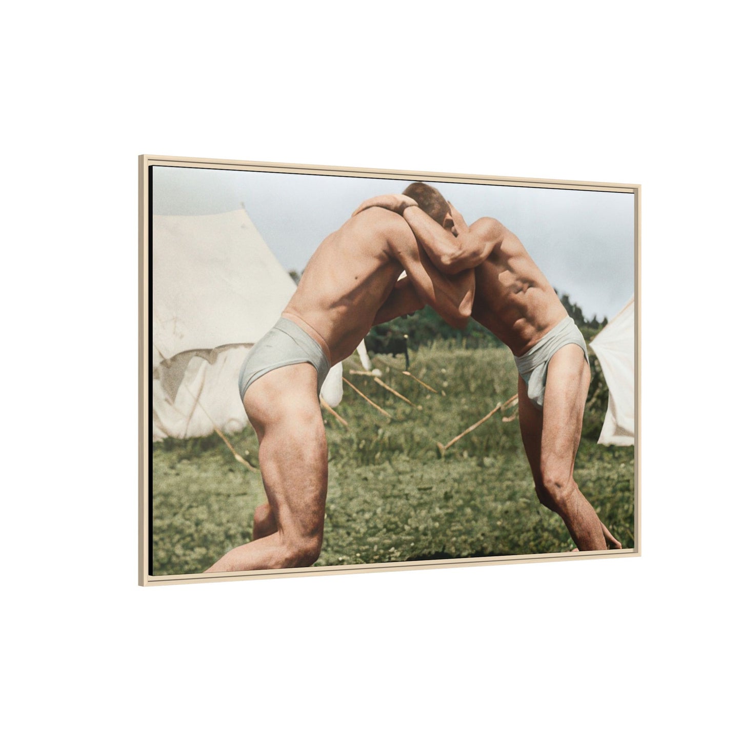 athlétisme 019 | Framed Vintage Photo - Matte Canvas