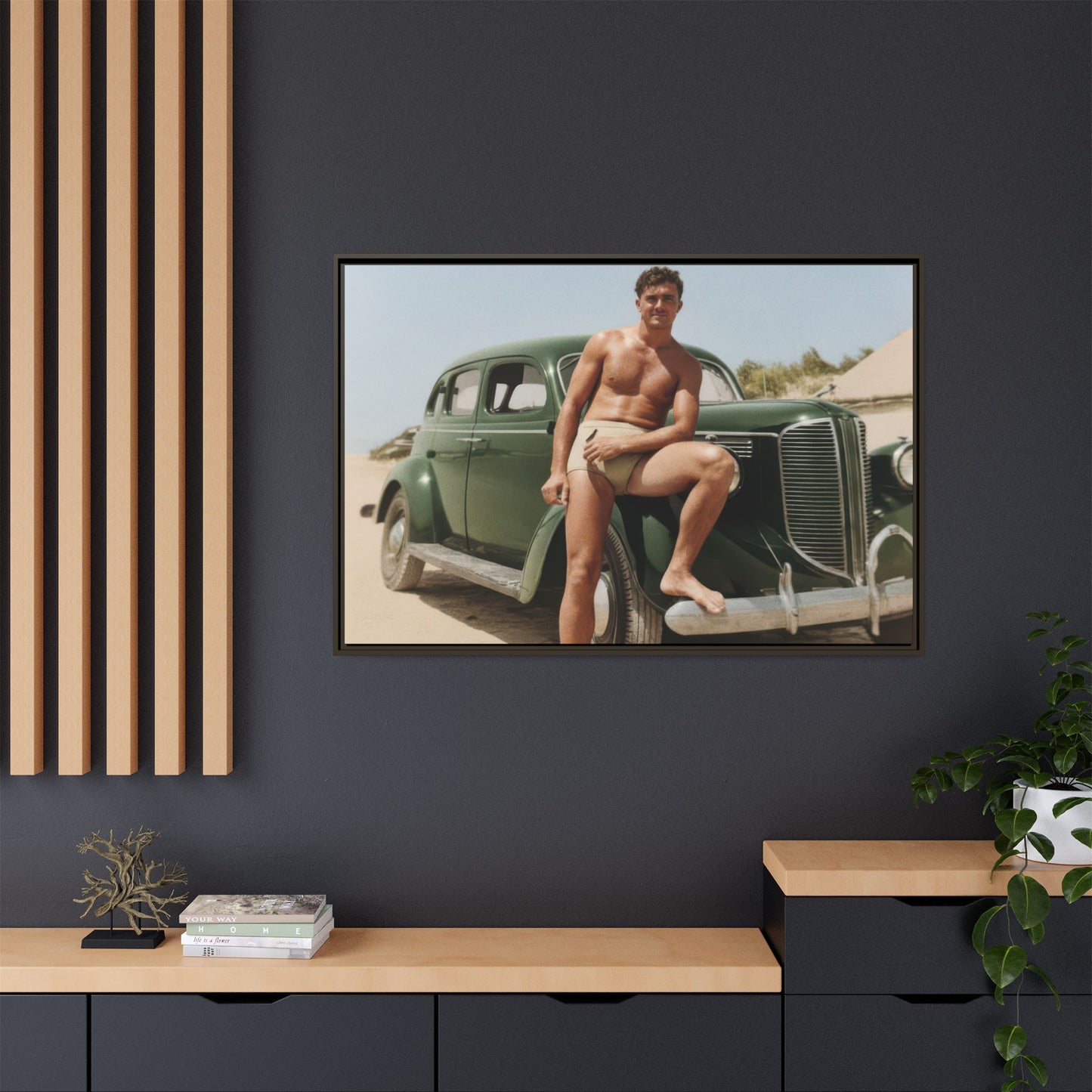 nager 022 | Framed Vintage Photo - Matte Canvas