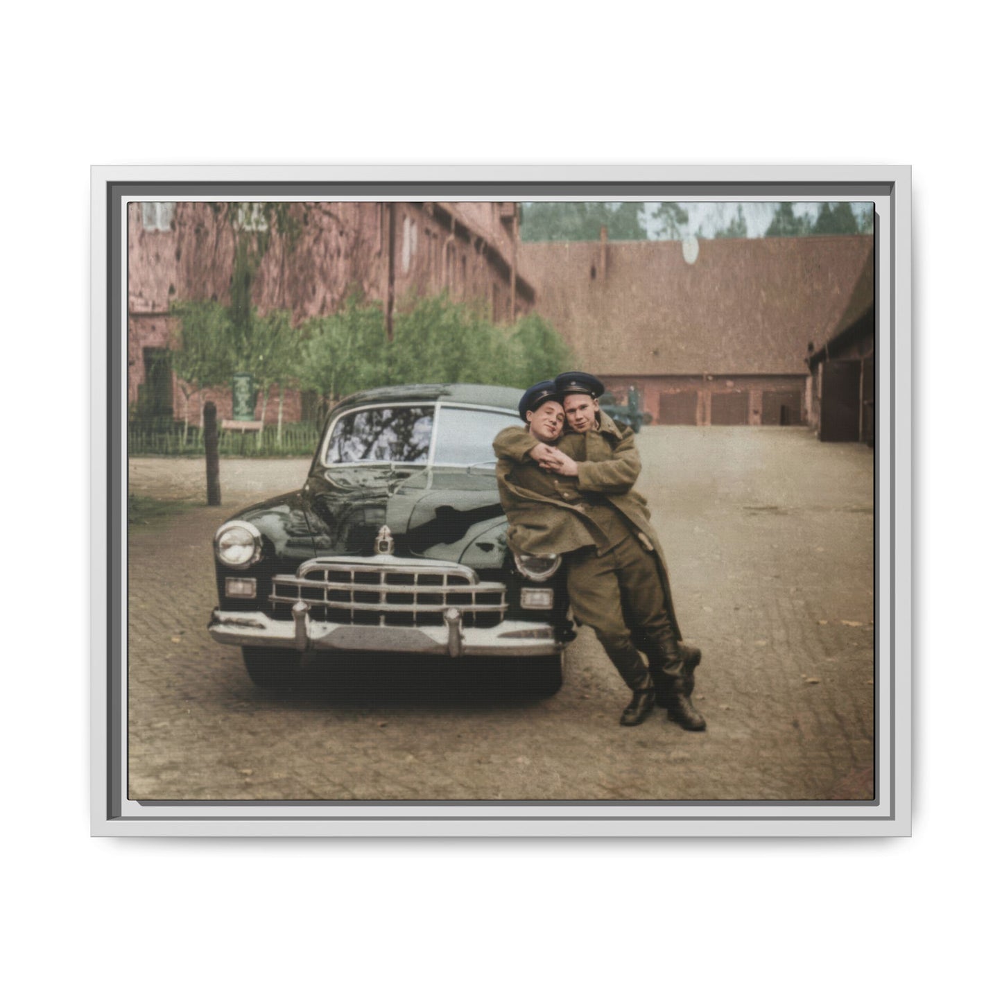 paire 015 | Framed Vintage Photo - Matte Canvas