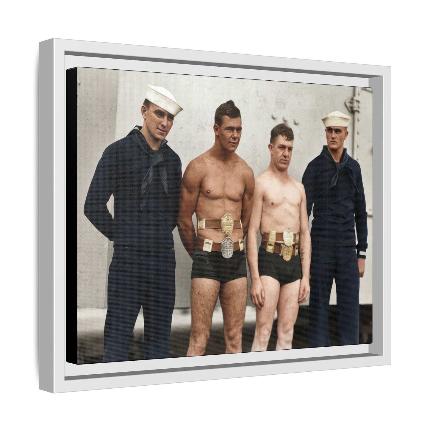 athlétisme 049 | Framed Vintage Photo - Matte Canvas