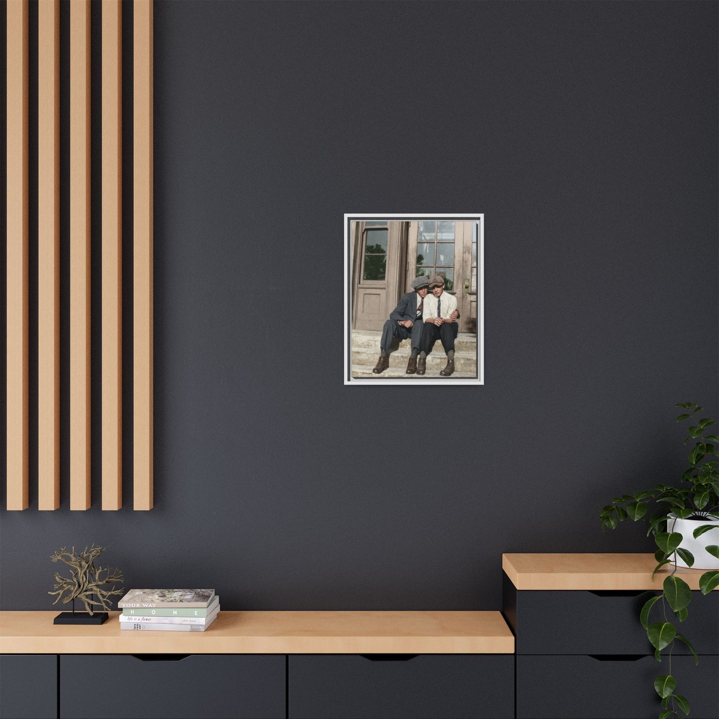 paire 057 | Framed Vintage Photo - Matte Canvas