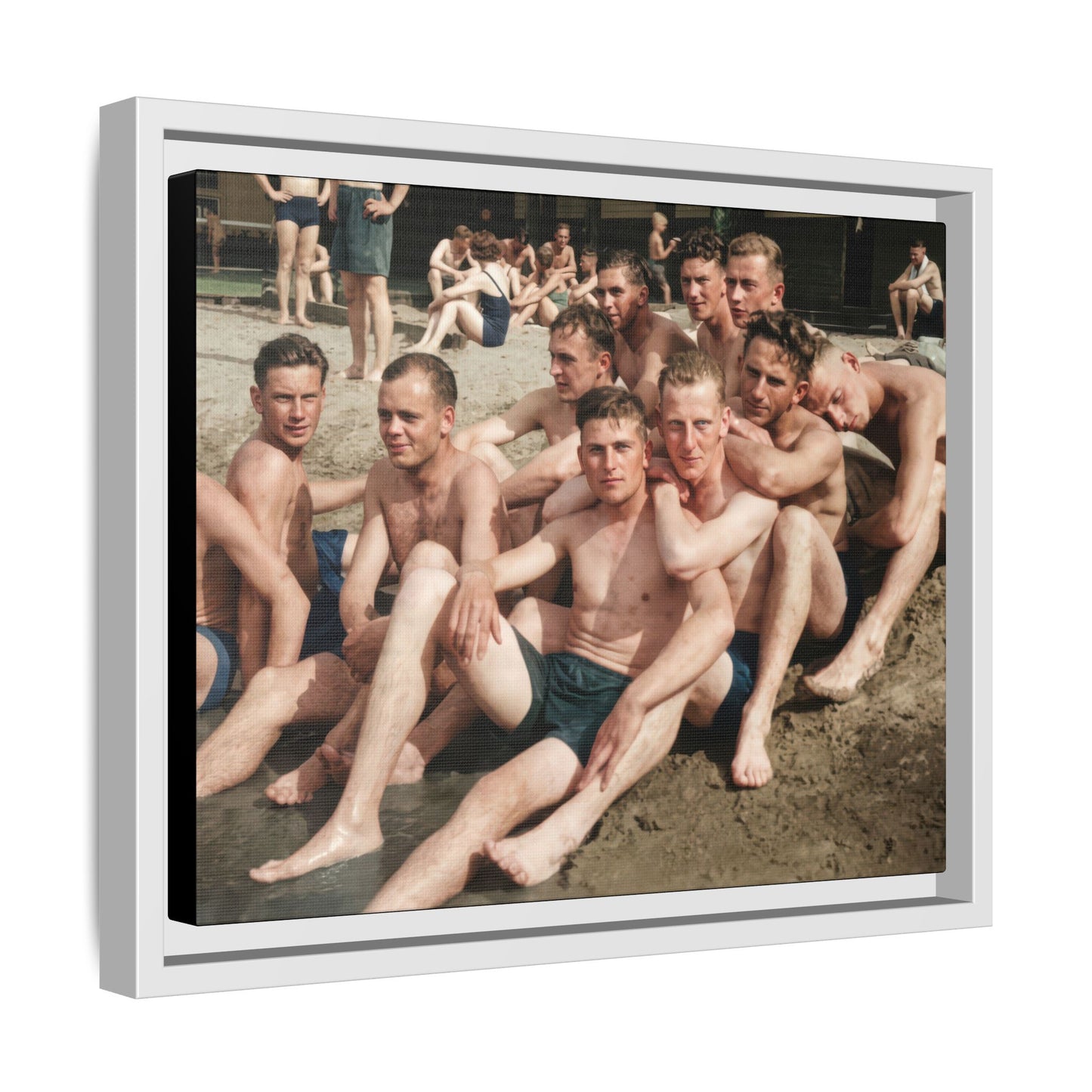 nager 012 | Framed Vintage Photo - Matte Canvas