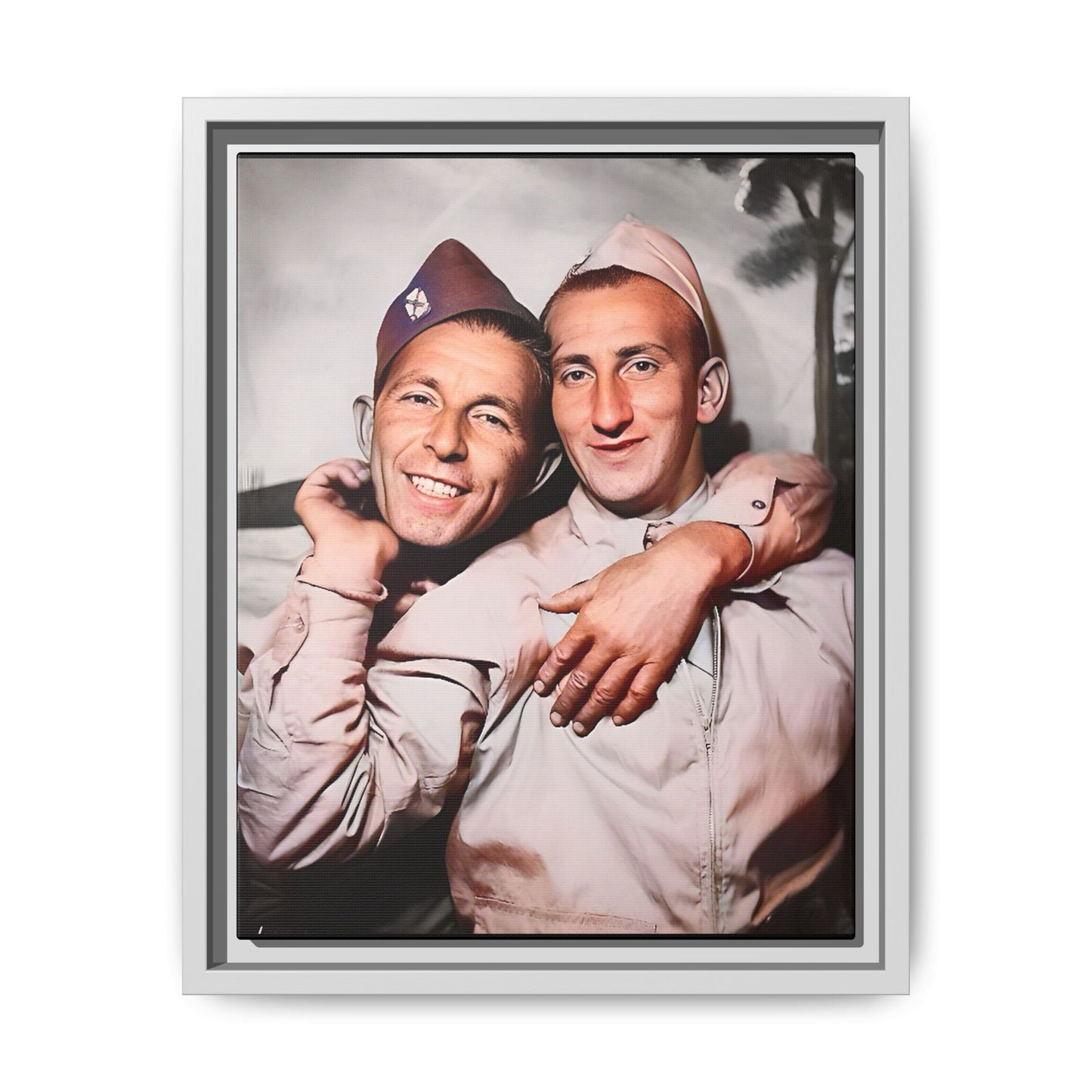 paire 032 | Framed Vintage Photo - Matte Canvas