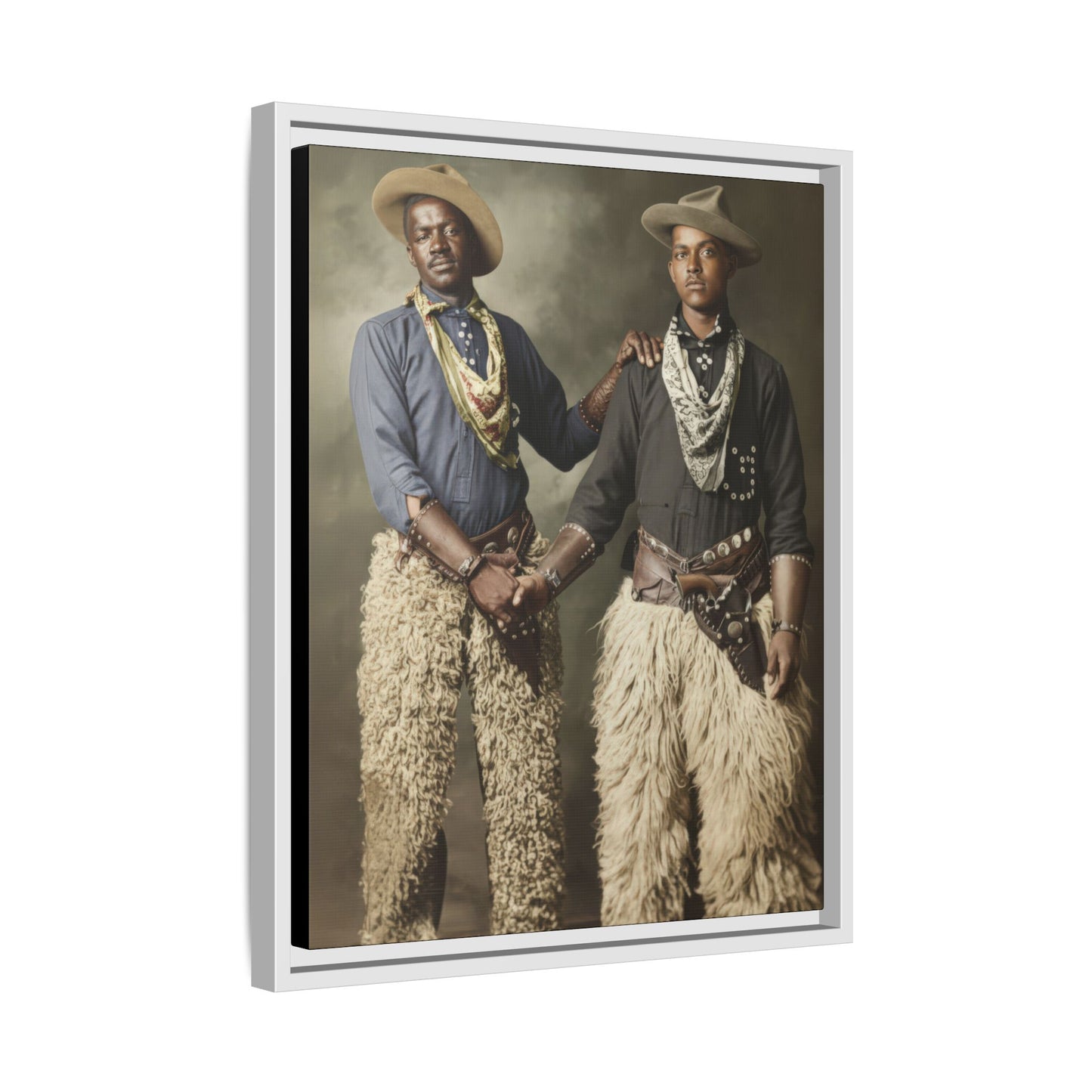paire 028 | Framed Vintage Photo - Matte Canvas