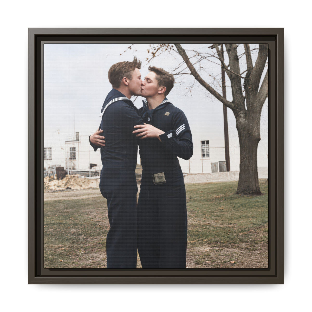 paire 034 | Framed Vintage Photo - Matte Canvas