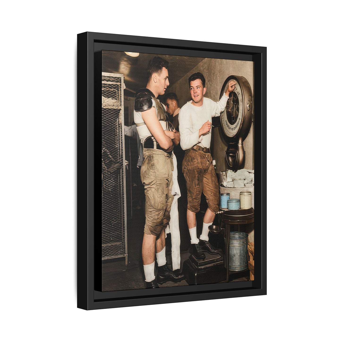 athlétisme 027 | Framed Vintage Photo - Matte Canvas