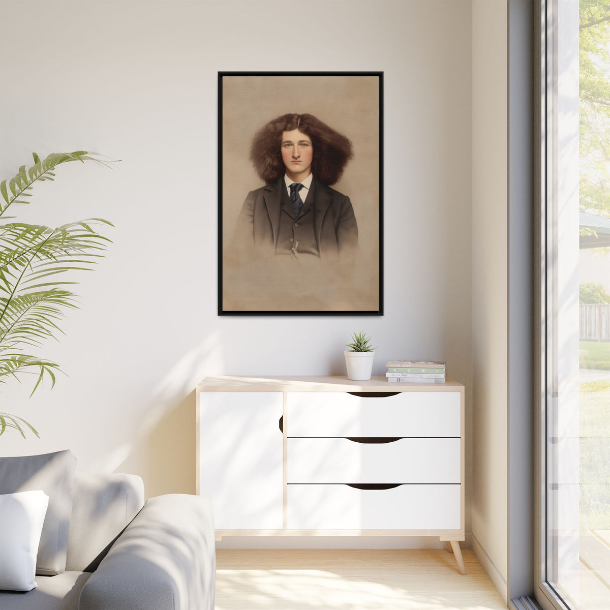 celibataire 033 | Framed Vintage Photo - Matte Canvas