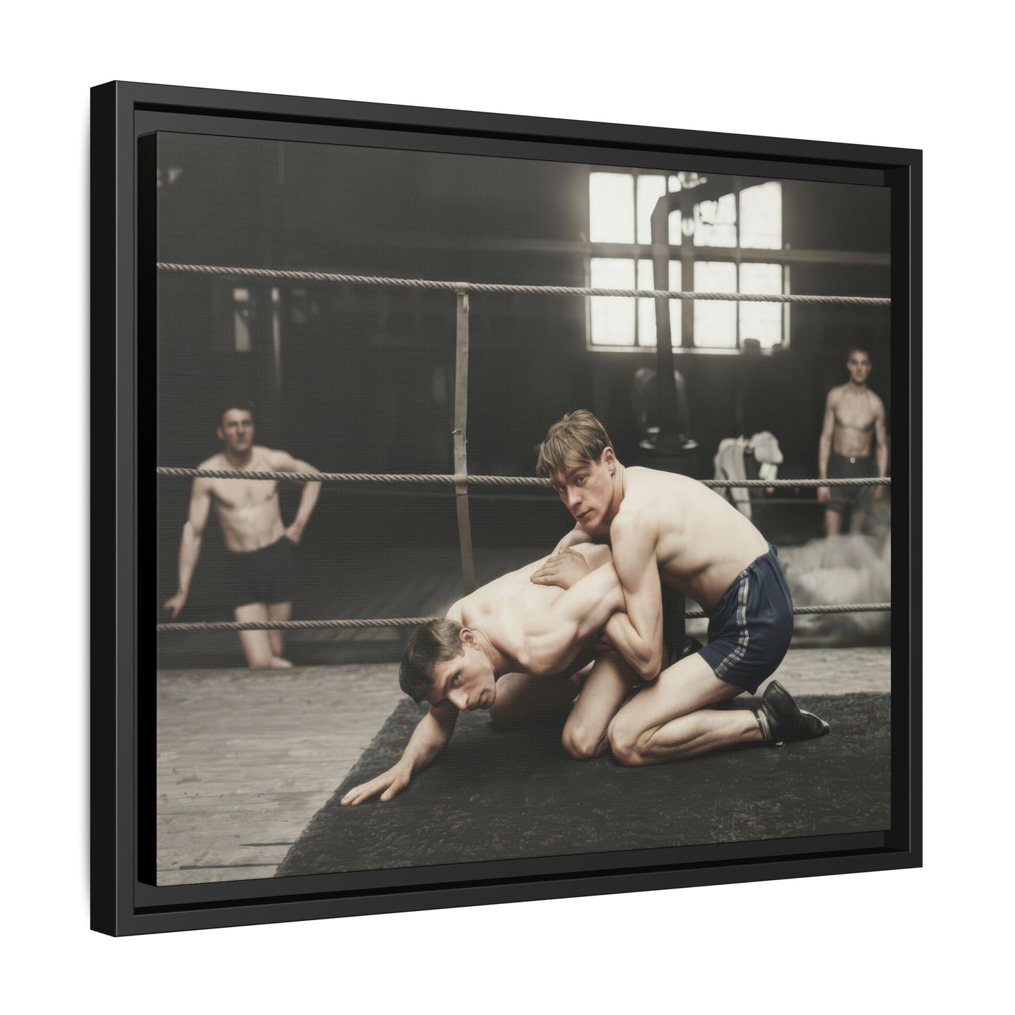 athlétisme 005 | Framed Vintage Photo - Matte Canvas