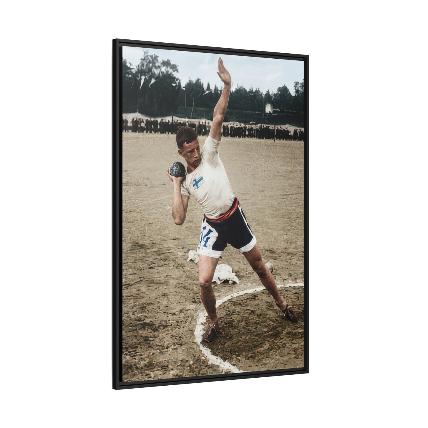 athlétisme 037 | Framed Vintage Photo - Matte Canvas