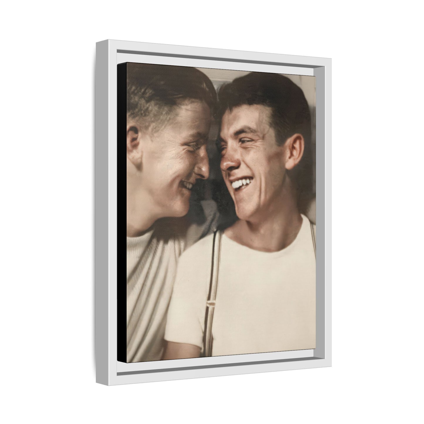 paire 067 | Framed Vintage Photo - Matte Canvas