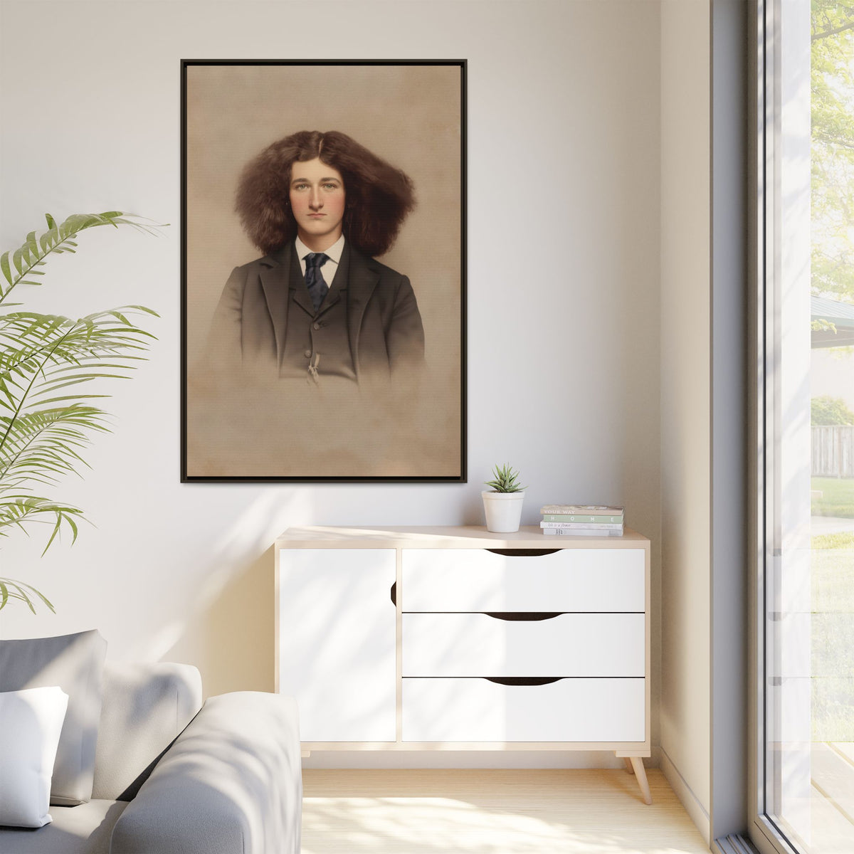 celibataire 033 | Framed Vintage Photo - Matte Canvas