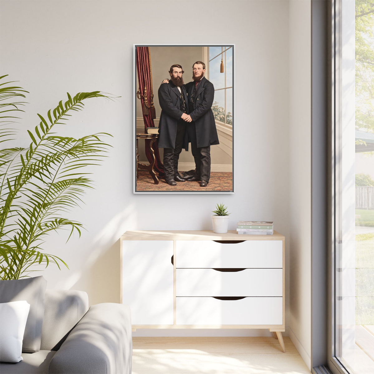 paire 022 | Framed Vintage Photo - Matte Canvas