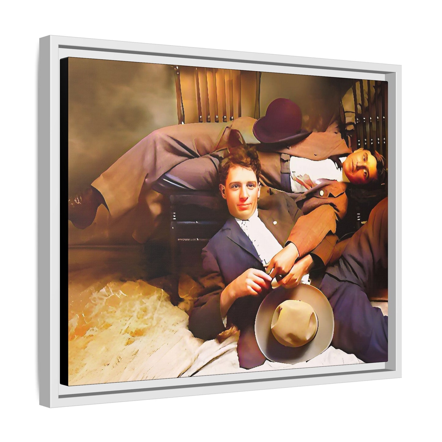 paire 020 | Framed Vintage Photo - Matte Canvas