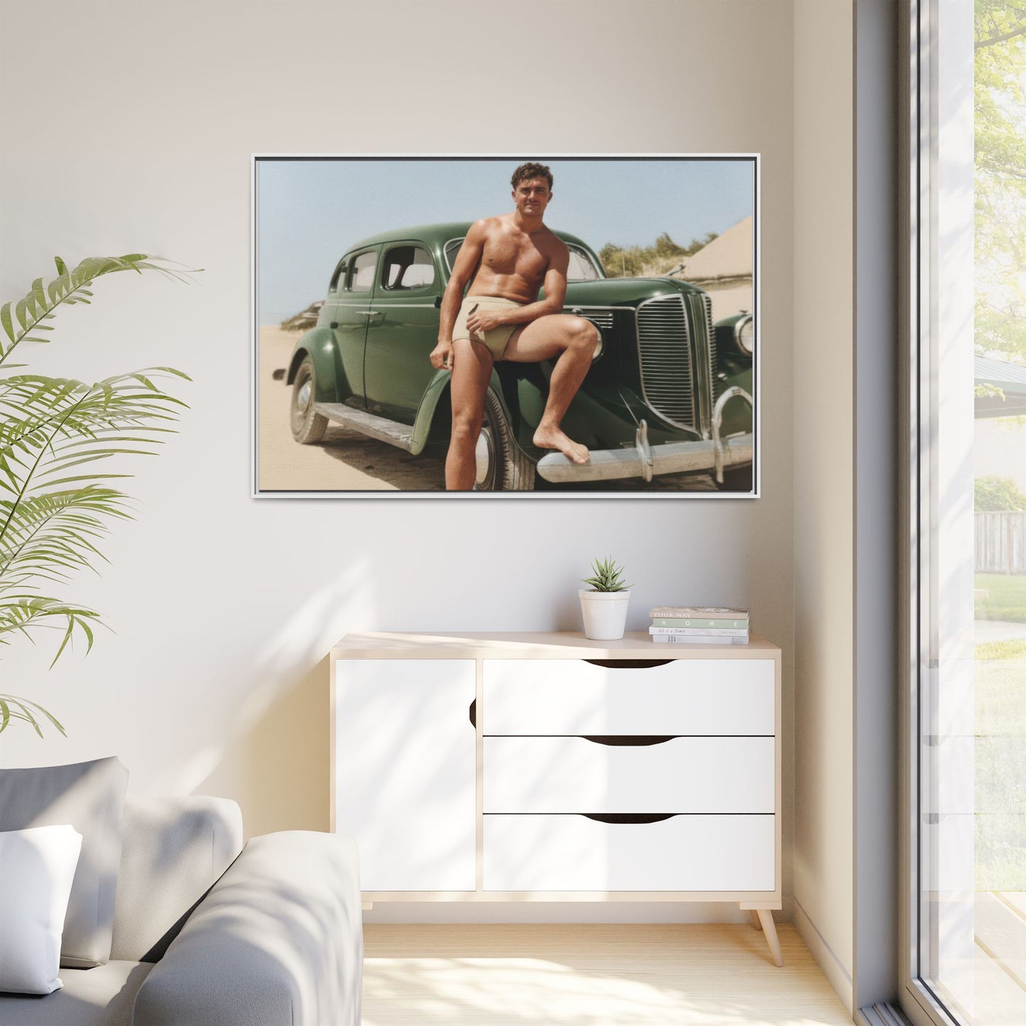 nager 022 | Framed Vintage Photo - Matte Canvas
