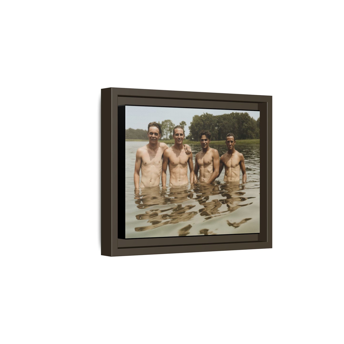 nager 001 | Framed Vintage Photo - Matte Canvas