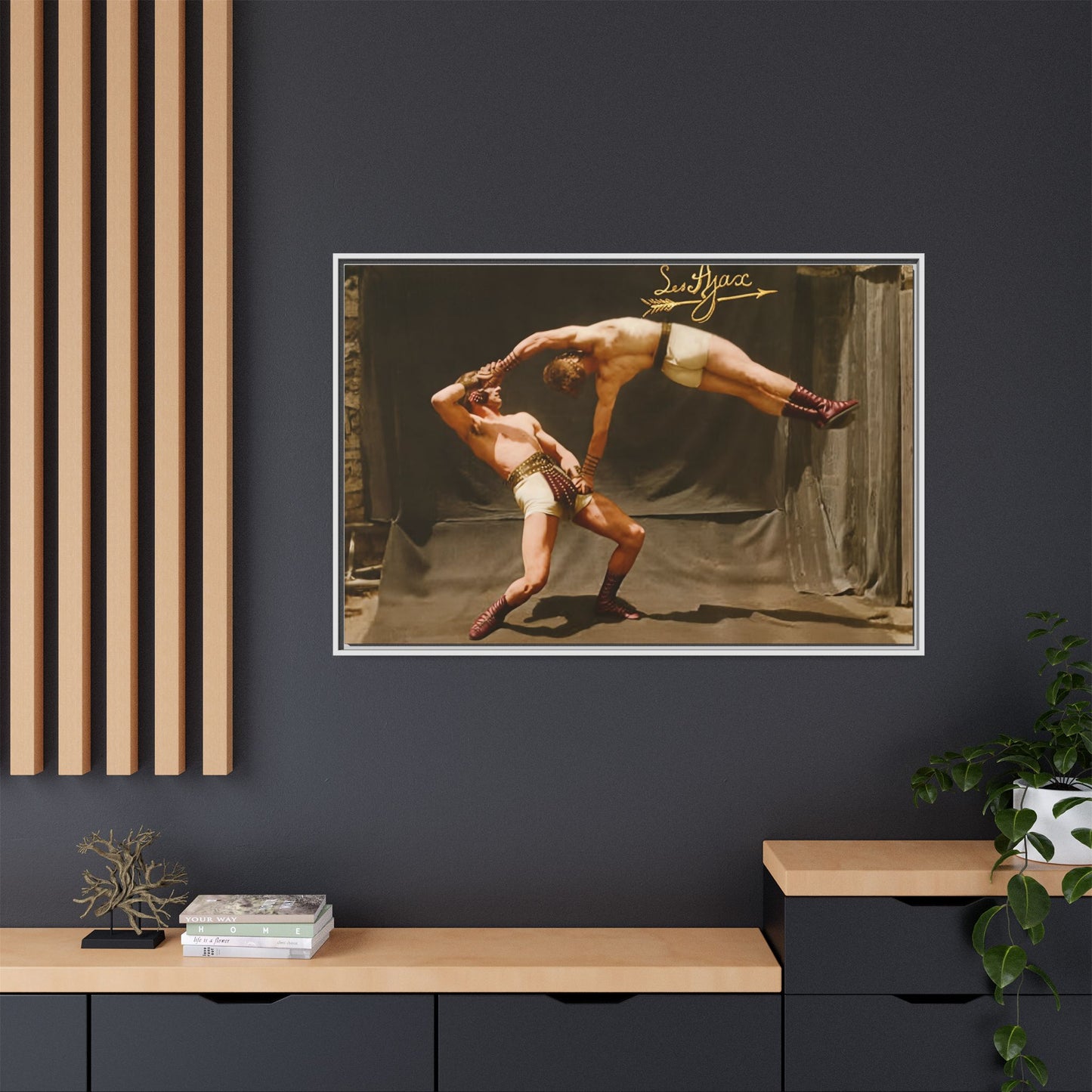 athlétisme 013 | Framed Vintage Photo - Matte Canvas