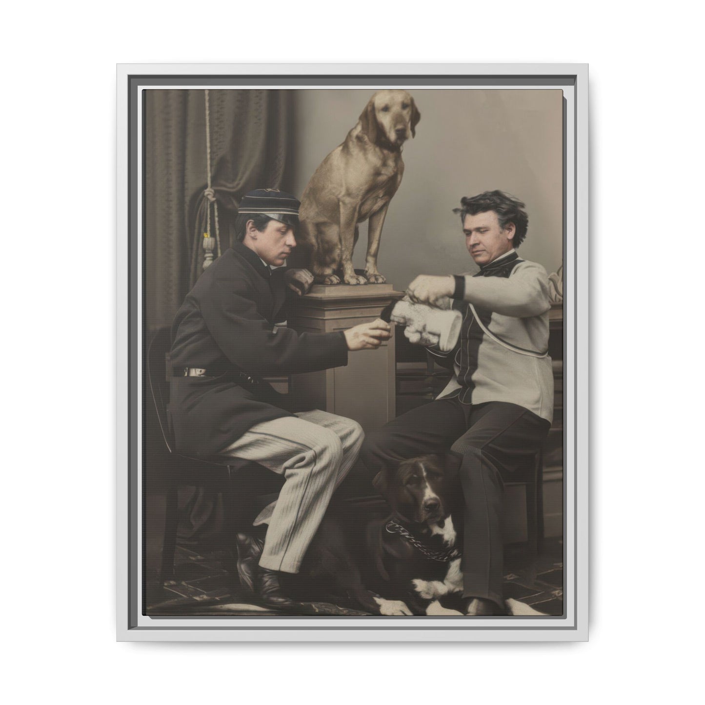 paire 119 | Framed Vintage Photo - Matte Canvas