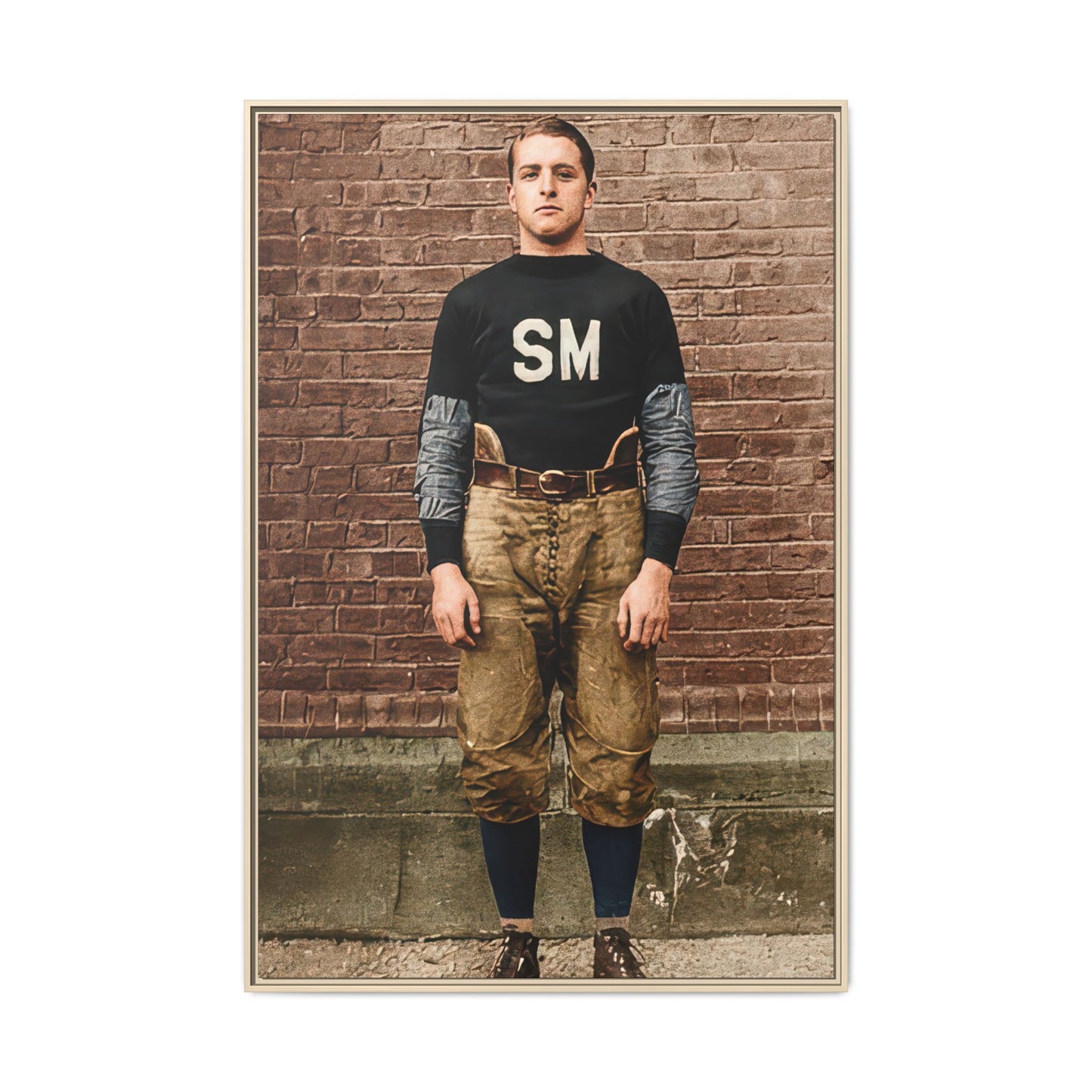 athlétisme 040 | Framed Vintage Photo - Matte Canvas
