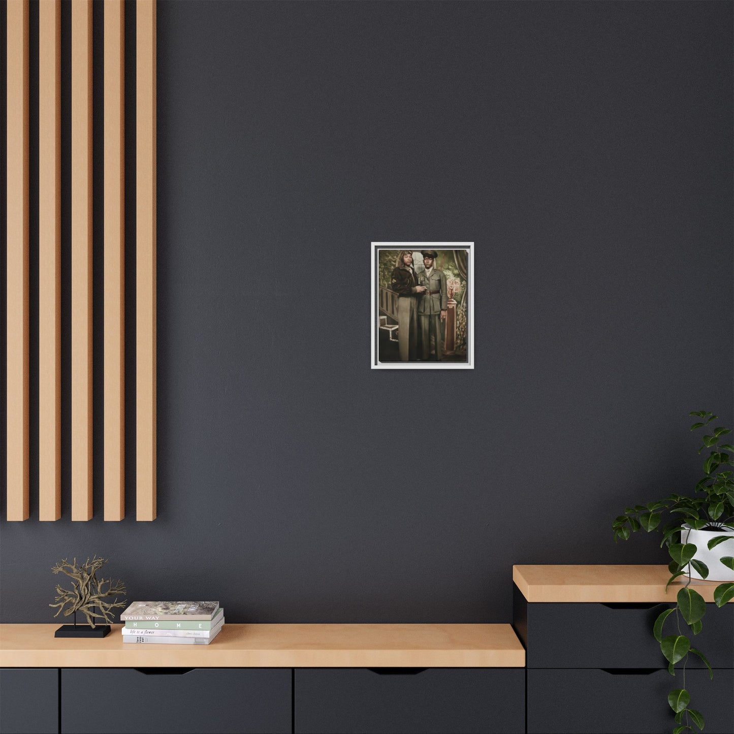 paire 120 | Framed Vintage Photo - Matte Canvas
