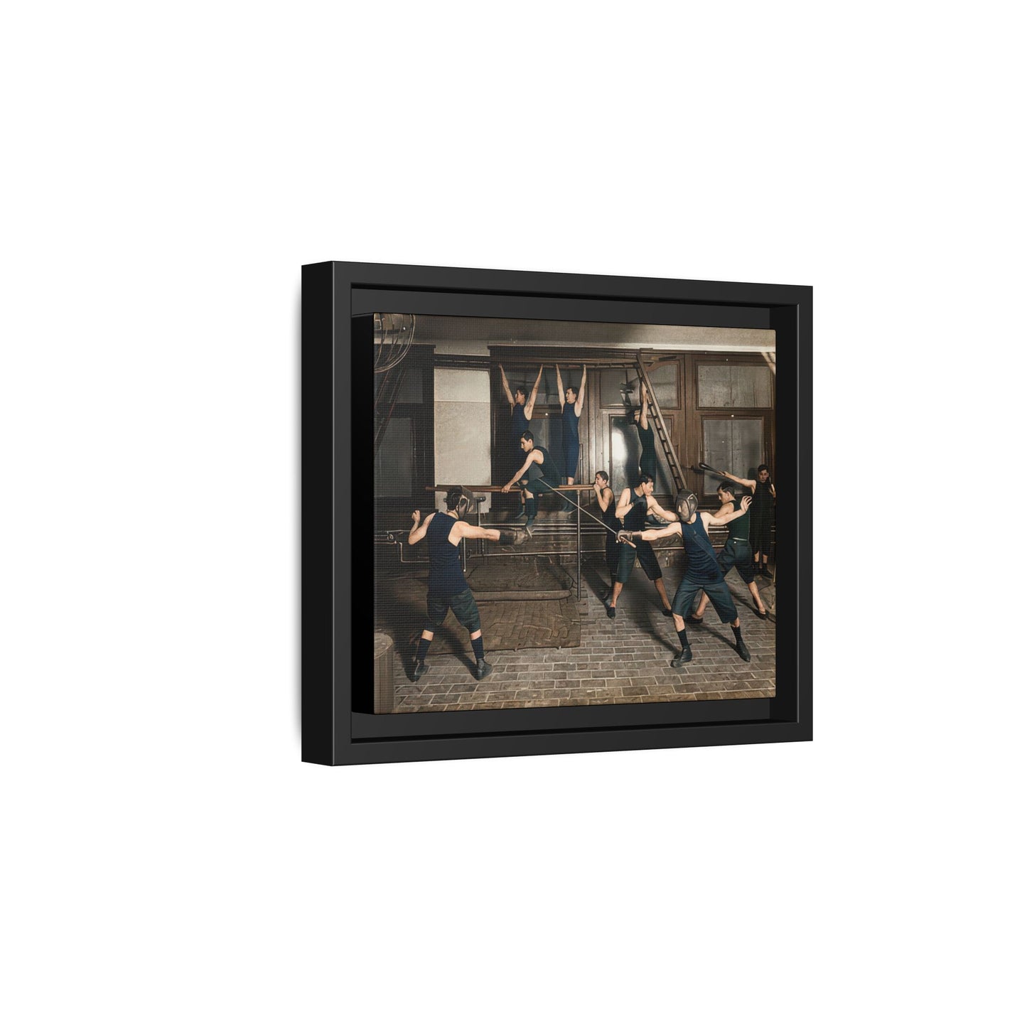 athlétisme 038 | Framed Vintage Photo - Matte Canvas