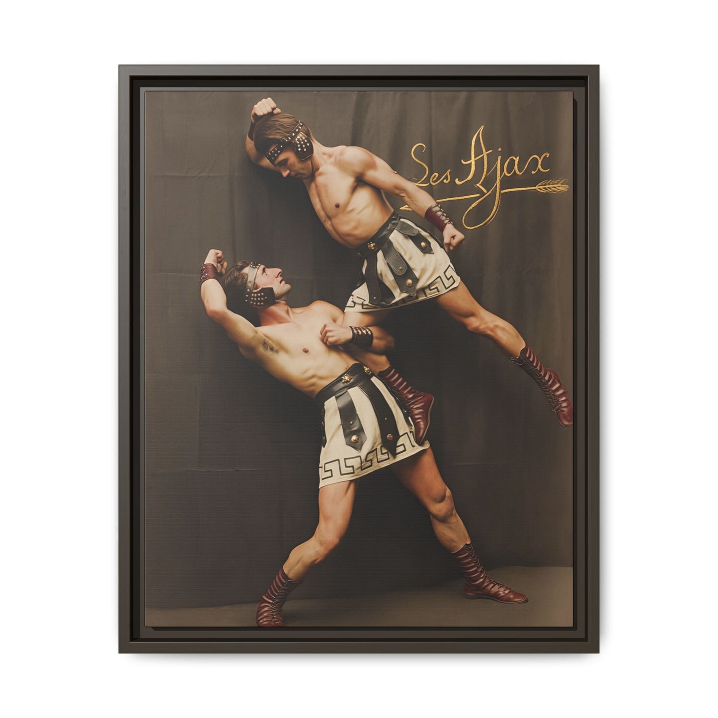 athlétisme 015 | Framed Vintage Photo - Matte Canvas