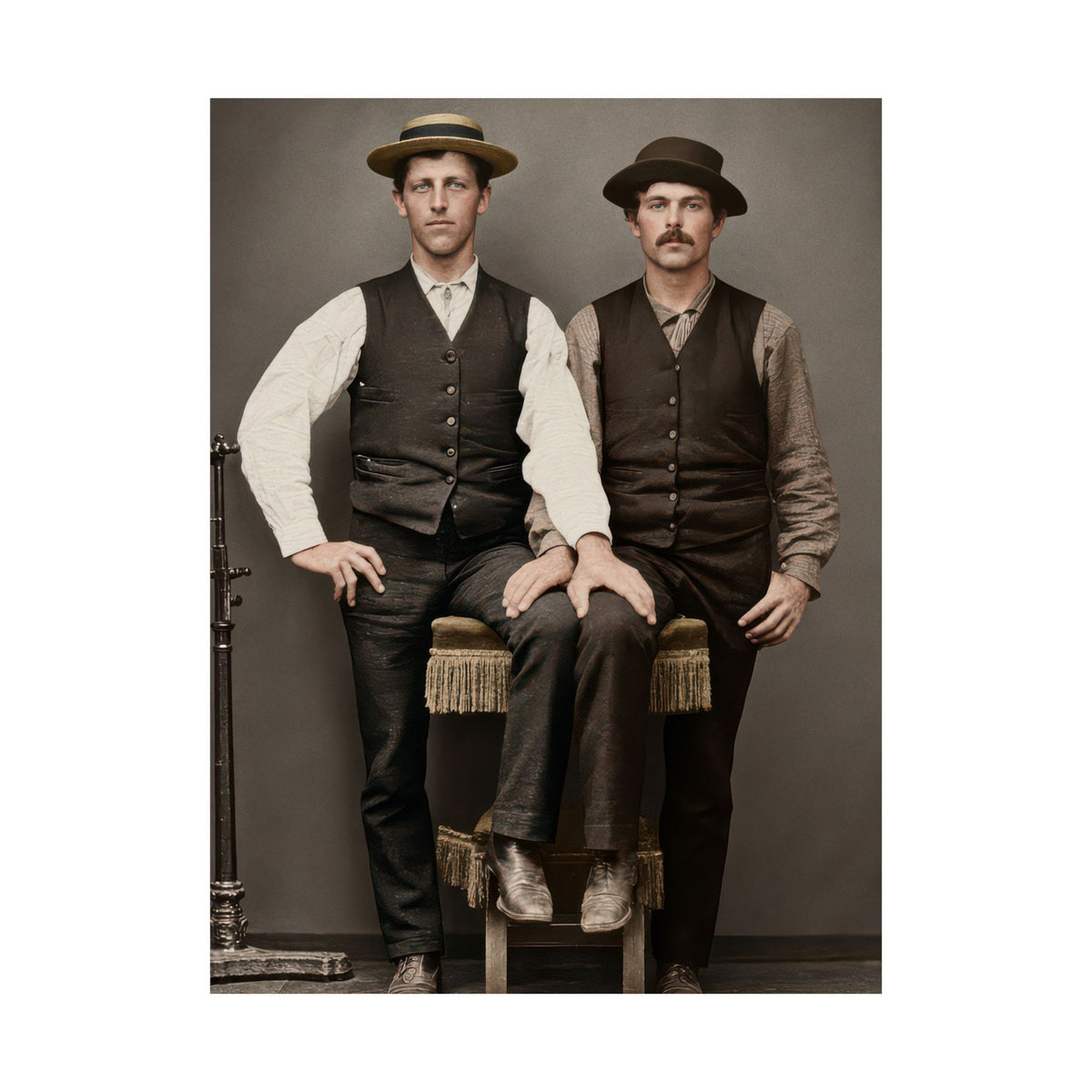 Paire 163 | Two Victorian Men in Hats and Waistcoats